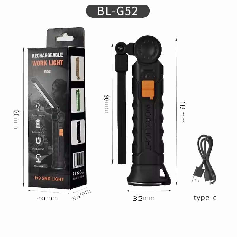 LED-Arbeitsleuchte, wiederaufladbar