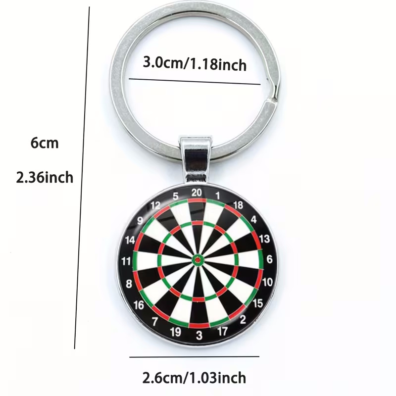 Schlüsselanhänger Dartscheibe