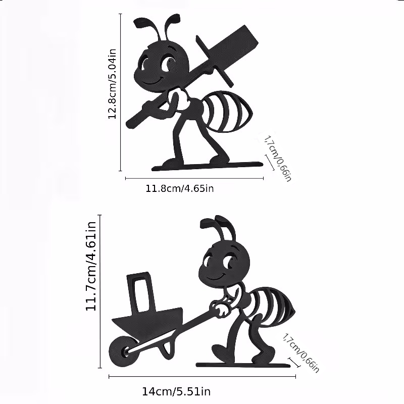 2-Set Toilettenpapierhalter im Ameisen-Design