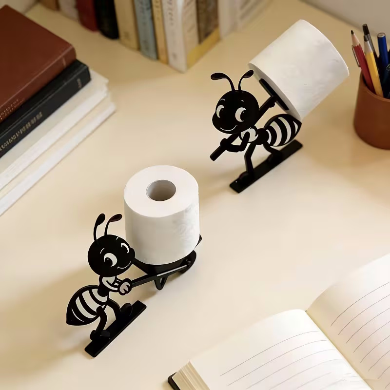 2-Set Toilettenpapierhalter im Ameisen-Design