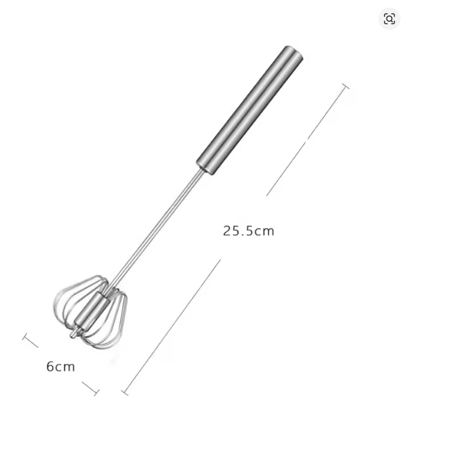 Halbautomatischer Edelstahl Schneebesen