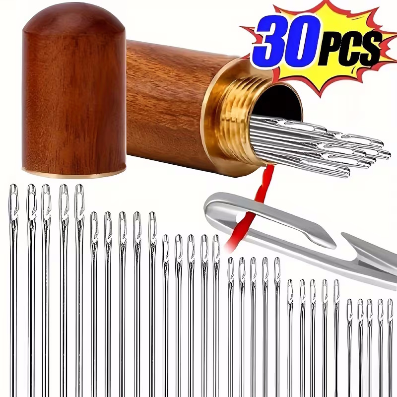 30-teilig Set selbst einfädelnde Nadeln