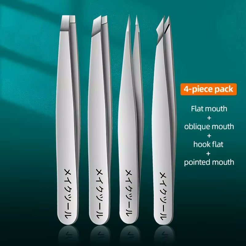 4-teiliges Pinzetten-Set