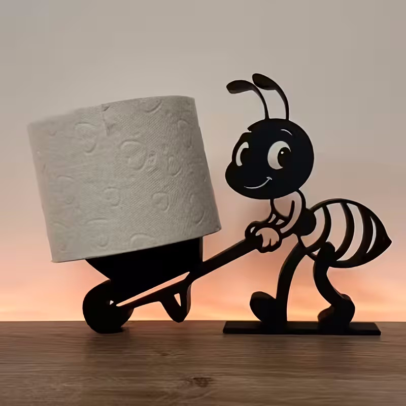 2-Set Toilettenpapierhalter im Ameisen-Design