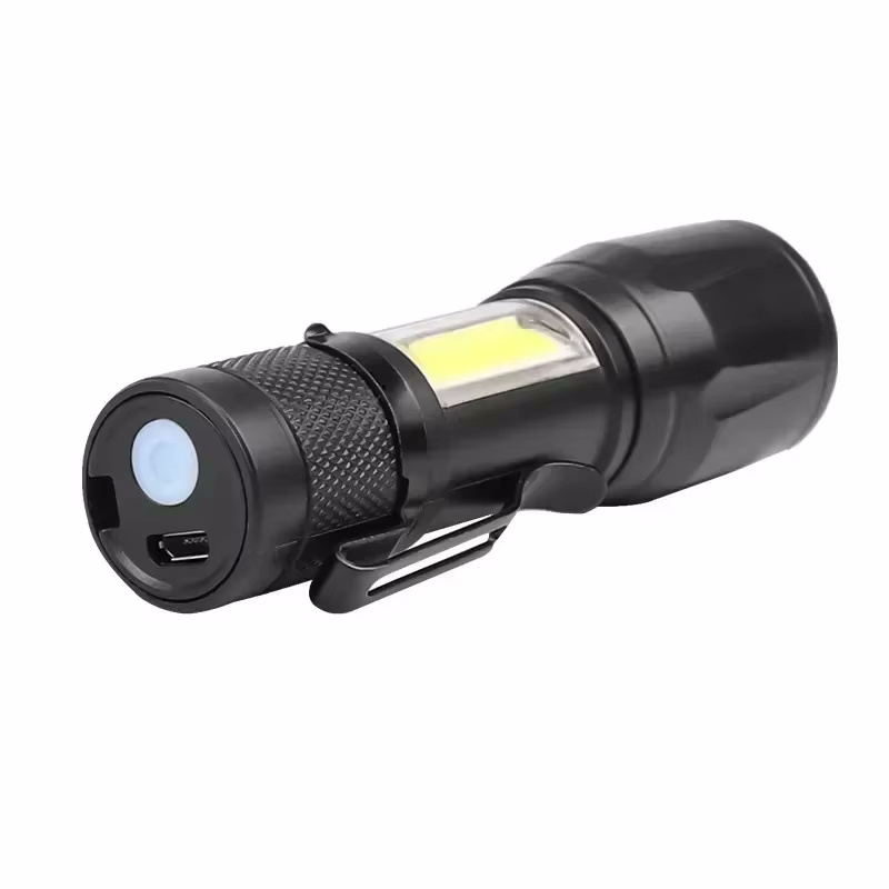 2x Mini-LED-Taschenlampen, wiederaufladbar